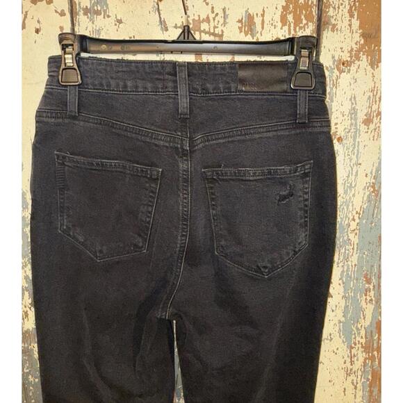 PAIGE black denim Sarah Slim jeans size 25 - Picture 4 of 8